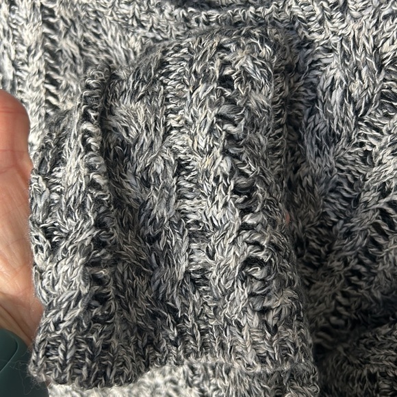 DENIM & SUPPLY RALPH LAUREN Gray and White Marled Open Knit Sweater Size XL - Picture 9 of 15